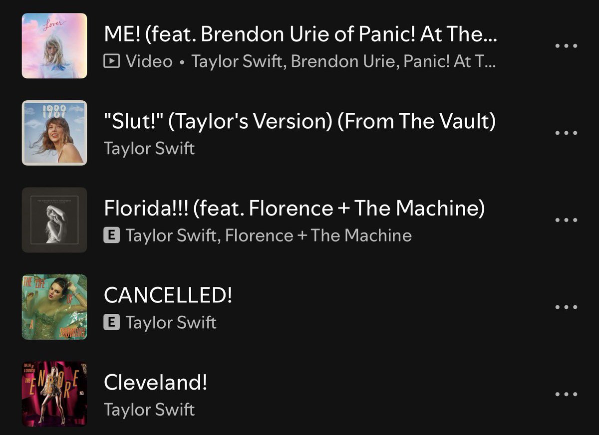 guldrosh's tweet photo. i dare you to rank these songs https://t.co/PUxmHBPS9R