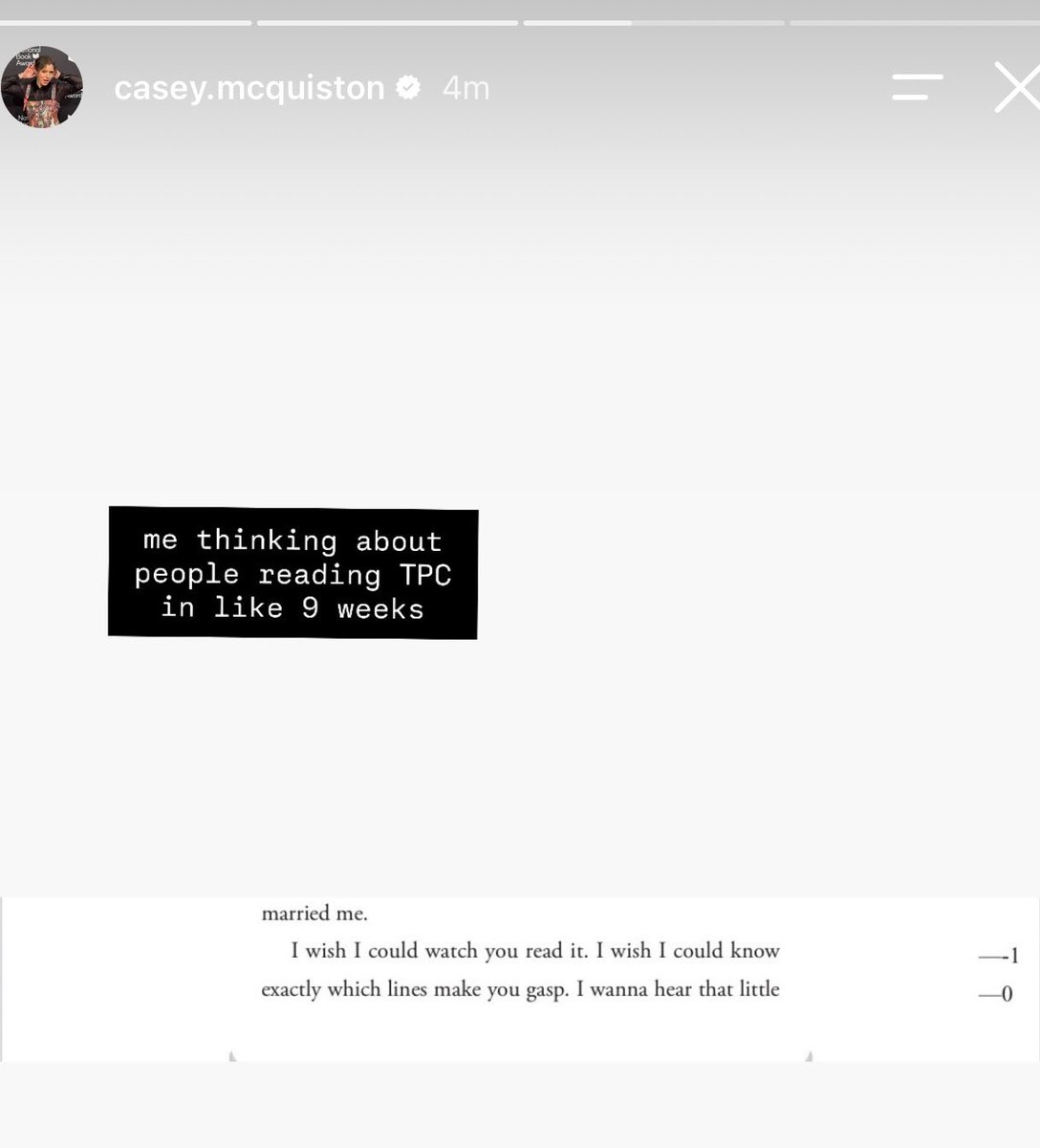 rwrbcrave's tweet photo. Casey Mcquiston via their Instagram stories! https://t.co/Qvpn9LLT1W