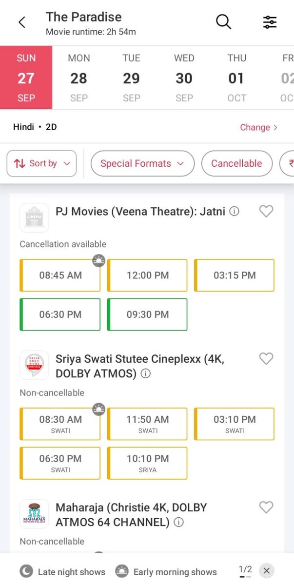 FanDeverakonda's tweet photo. Hourly trend and daily gross balance cheyali ani corporate bookings in complete remote areas in Bhubaneswar
 
#TheParadise https://t.co/LCsXxcasY4