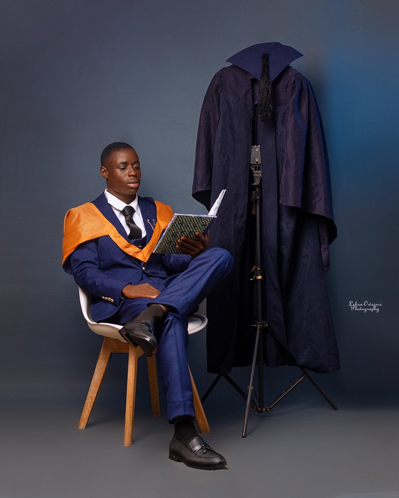 RamonTaiwoU's tweet photo. Re - introducing: T.U. Ramon, Bachelor of Laws (LL.B.), Second Class (Upper Division) .
Degrees aren't given; they're earned.
From the relentless study sessions to the final verdict, every late night and every effort brought me to this moment. LL.B. bagged and sealed. https://t.co/5SGzvF5CVM