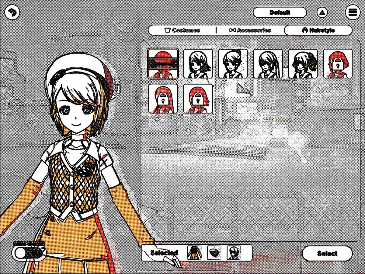 CaveboyScout's tweet photo. Kagamine Rin in her World Link 2 cut w/ comic filter applied. https://t.co/0mJB6lwi6O