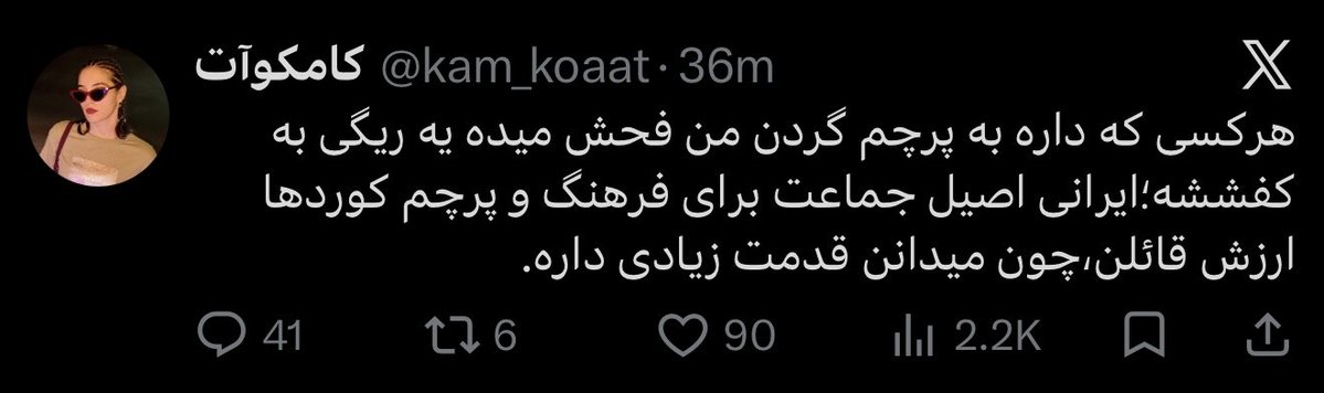 Gaffer_Wolf's tweet photo. همین که دوباره از واژه "کورد" به‌جای "کرد" استفاده کردی، ثابت کردی که مادرت جنده‌ست و تجزیه‌طلبی. https://t.co/QFh6vEi914