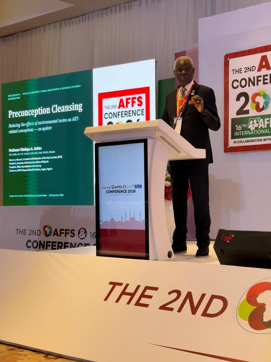 iffsfertility's tweet photo. #highlights from AFFS-AFRH Conference 2026 in Abuja, Nigeria.

Theme: Fertility Frontiers - Global Innovations &amp; Advances in Human Reproduction.

Date: 24th – 26th of September 2026
Venue: Abuja Continental Hotel

#affs2026 #AFRH #Nigeria https://t.co/9vL1kftP4K