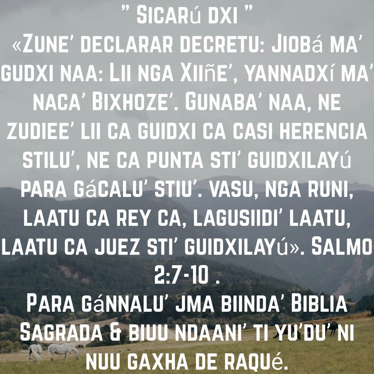speterjason's tweet photo. Ca diidxaʼ ni rusiidiʼ Biblia:- https://t.co/Pukn0nwFWO