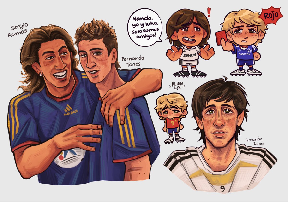 alien_lix's tweet photo. … think I did a decent job, anyways still have some Sergio Ramos stupid chibis to finish but after that back to Barça :p

#sernando #fernandotorres https://t.co/nT1BmphPpB