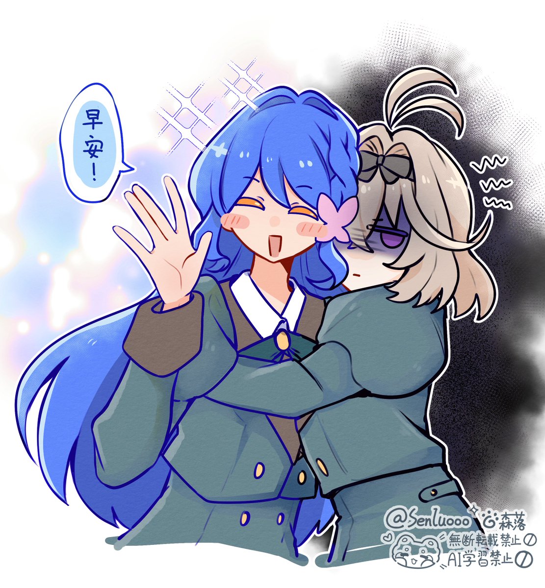 Senluooo's tweet photo. 全世界最晚畫校服的人
#たんプリ https://t.co/KZzvavZirM