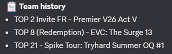Louduckz's tweet photo. @TeamARKAD (Invite FR roster)
👤LFP
- 16+ yo | Fluent 🇫🇷
- Rank: Peak Immo 3+
- Role: Smoker
- XP: T2-T3, premier Invite, scrims, tournaments…
- Available for LANs
- Coachable, available, hard worker, good comms &amp; team play.
📩DM Open https://t.co/HMOpY8JXFT