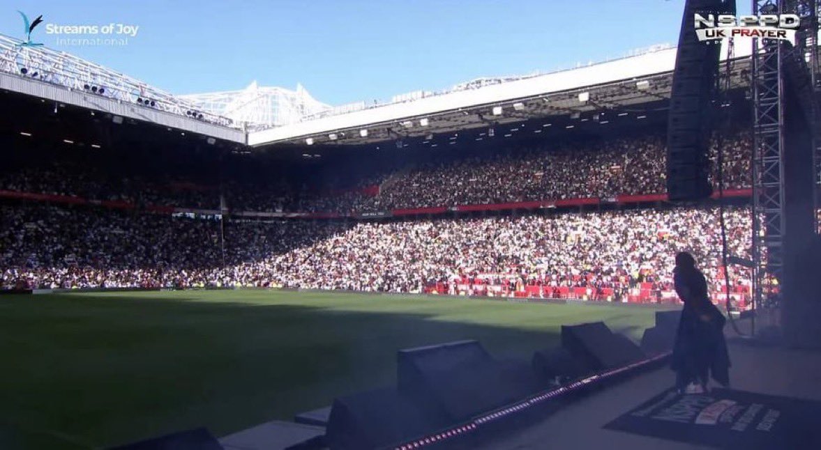 instablog9ja's tweet photo. Pastor Jerry Eze leads NSPPD UK Prayer Conference 2026 as thousands gather at Old Trafford Stadium in Manchester https://t.co/Zf0ySaxACS