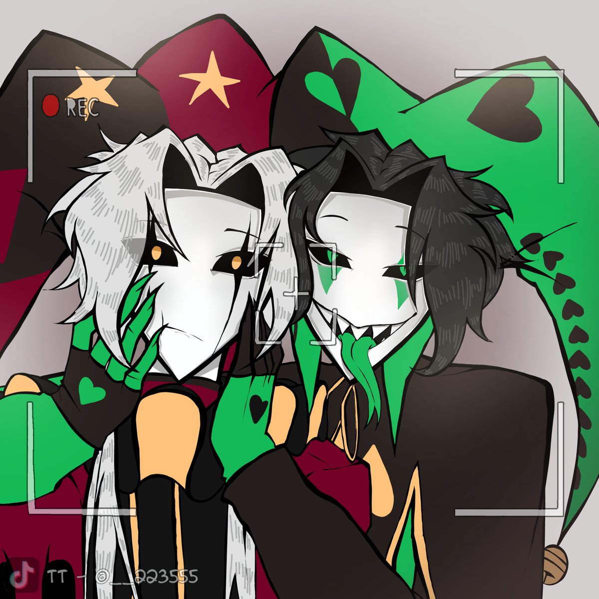 __223555's tweet photo. Here are two quick sketches. I promise to post something better later...
#TFC #Pierrot #Harlequin https://t.co/z8mT6zXre9