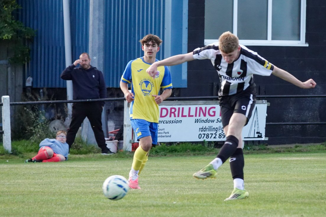 AlnwickTownAFC's tweet photo. All 4 goals caught on camera 📸 

⚽ Kyle Cockburn
⚽ Jaymie Shell
⚽ Joshua Leonard
⚽ Thomas Wilson https://t.co/EzBWgO2JMy