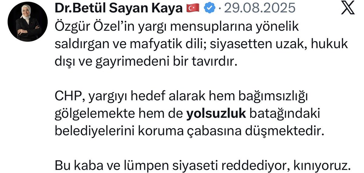 batuhancolak's tweet photo. Betül Sayan Kaya’nın son 1 yılda attığı bazı “yolsuzluk” tweetleri… https://t.co/NM0oRe5WNn