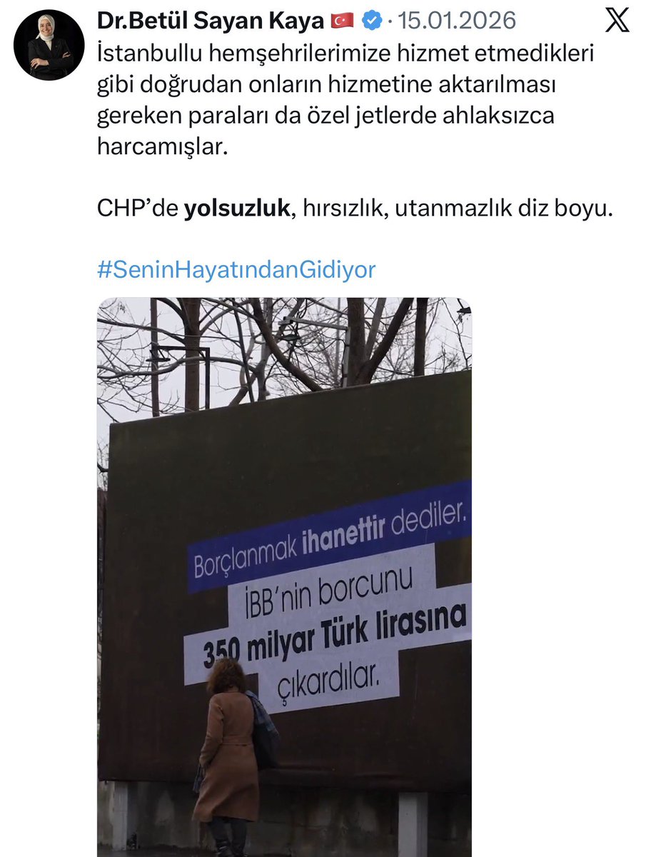 batuhancolak's tweet photo. Betül Sayan Kaya’nın son 1 yılda attığı bazı “yolsuzluk” tweetleri… https://t.co/NM0oRe5WNn