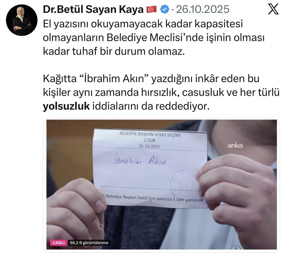 batuhancolak's tweet photo. Betül Sayan Kaya’nın son 1 yılda attığı bazı “yolsuzluk” tweetleri… https://t.co/NM0oRe5WNn