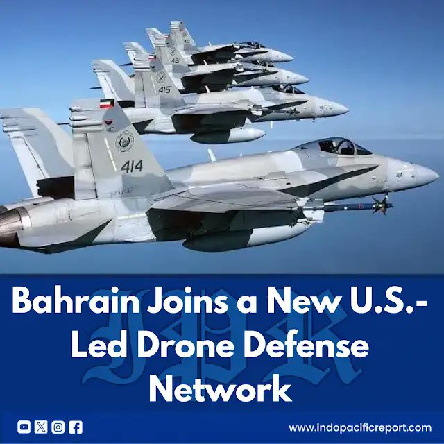 pacific_reports's tweet photo. Bahrain’s participation in the U.S.-led Task Force Falcon Strike highlights the Gulf’s shift toward networked drone defense, shared sensors, air defense, and multinational interoperability.
#indopacificreport #Bahrain #FalconStrike #CENTCOM #DroneWarfare https://t.co/a0x7Lwtn9m