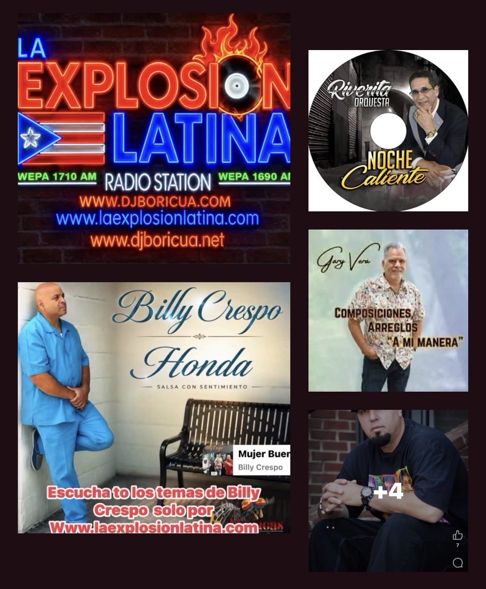 WWWDJBORICUACOM's tweet photo. Disfruta de tus éxitos favoritos de salsa de la vieja escuela todos los domingos. Entra y sintoniza todo el día. https://t.co/oH5xJoUoIh https://t.co/qYw0nugfl4