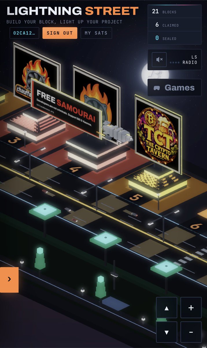 KykyOrangepill's tweet photo. Découvre Lightning Street ⚡
Une ville isométrique où chaque bâtiment est un panneau pub pour projets Bitcoin.
Réclame le tien pour 2 100 sats, pose ton logo… et gagne si on te rachète.
100 % payé en sats via Lightning.
https://t.co/TiDLIoUoUR

By @Drink_B0B 
#Bitcoin #lightning https://t.co/NYFU5jJsOW