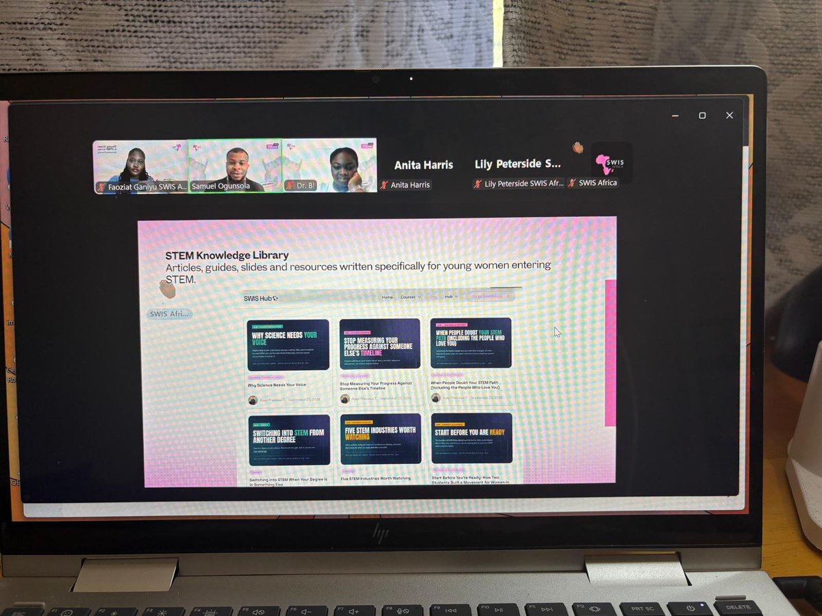 SwisHub's tweet photo. 🚀 SWIS Hub is officially LIVE! 🌍💜

Today, we celebrated the launch of the SWIS Hub—a digital platform created to connect, empower, and amplify African women in STEM.

From the vision to the virtual launch, it was incredible to see this idea come to life alongside https://t.co/0wMBJikUcH