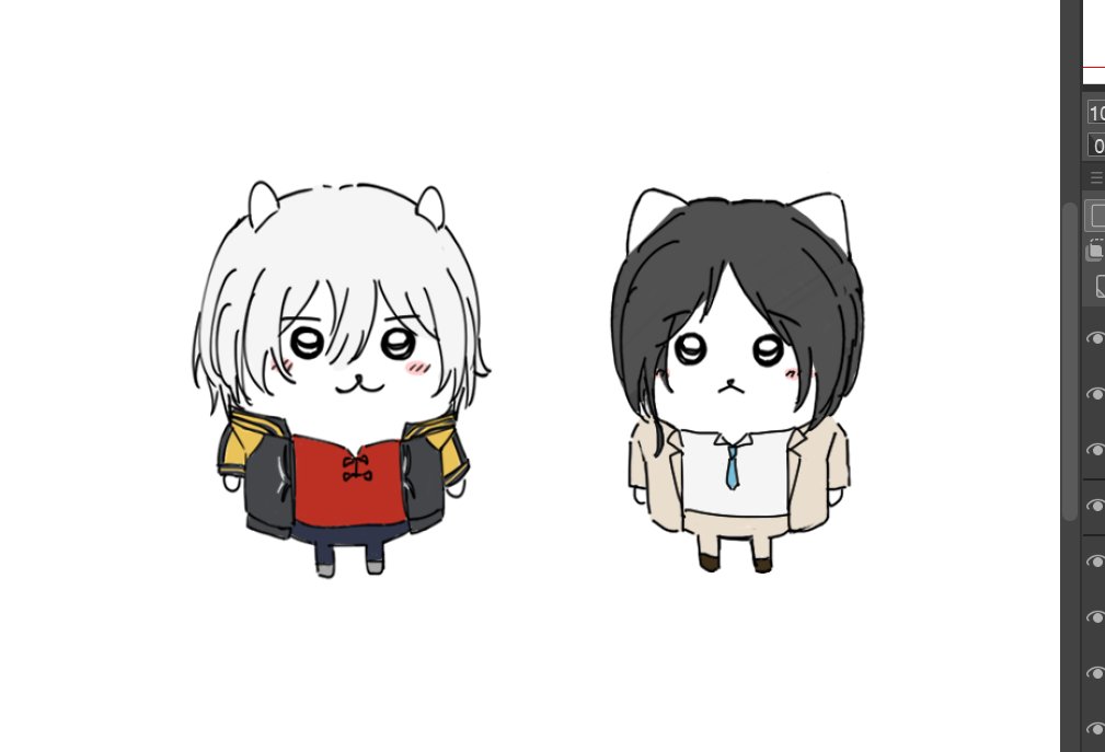 noeurx's tweet photo. baku-chii and hachi-na https://t.co/NPmWbRgfzf