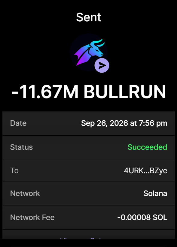 BullrunCash's tweet photo. 11.67 MILLION $BULLRUN PURCHASE COMPLETED FOR 0.21+ SOL

BUY ON 𝕏 → Send SOL to:
8trY7gA9kzf9Yu4LUW8SdGCuydHAHfodCEFH3CGHUgWR

Min: 0.2 | Max: 10
0.2 $SOL → 10M $BULLRUN

1 $SOL  → 100M $BULLRUN
5 $SOL → 1B $BULLRUN
Visit https://t.co/N6UvBwkXIX

Retweet & Drop Solana Wallet Address for $100,000 $BULLRUN