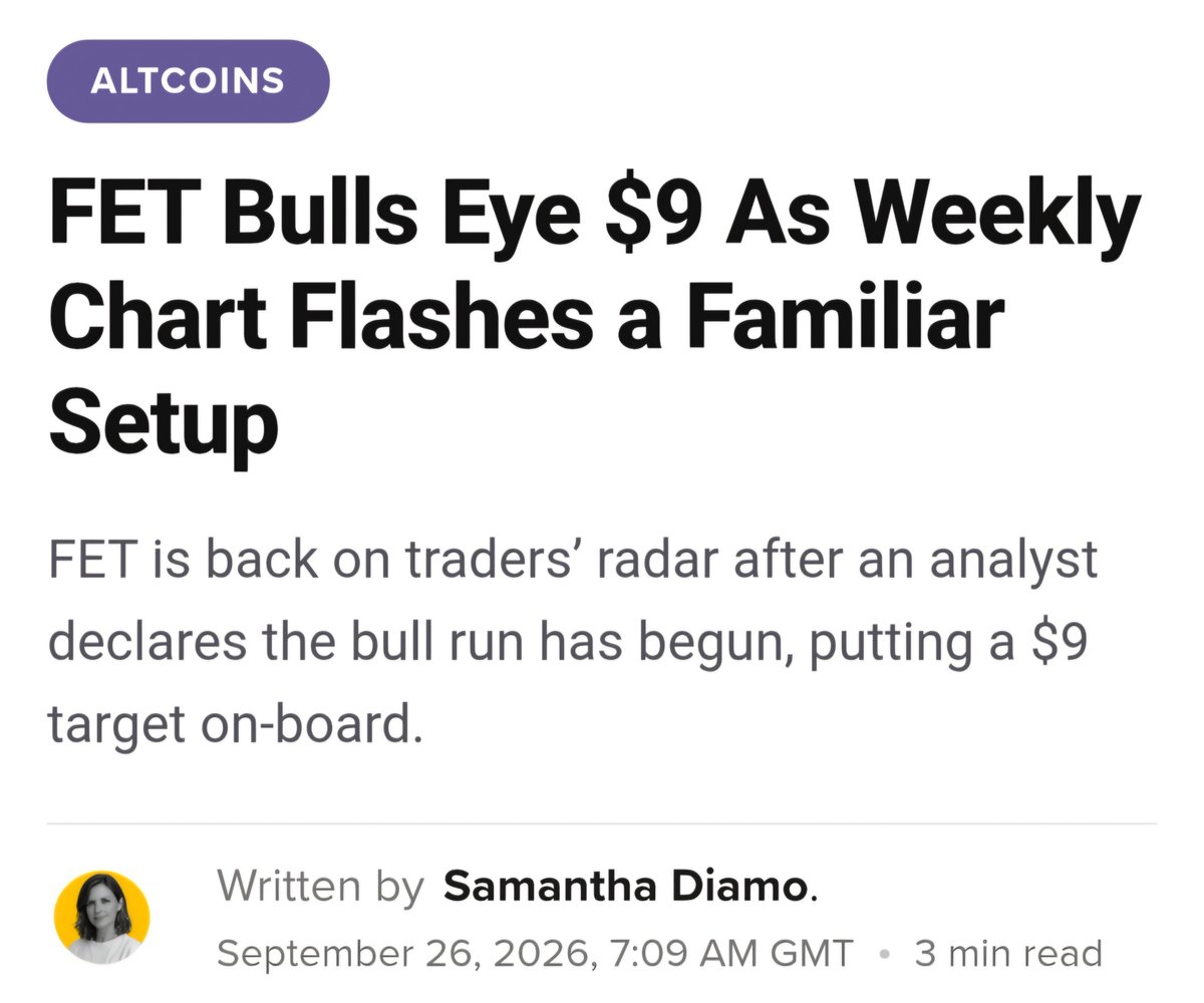 VDP_94's tweet photo. "FET bulls eye $9"

"Multi month rallies"

People were laughing end 2023, have a look at FET during first months of 2024...

ethereum:0xaea46a60368a7bd060eec7df8cba43b7ef41ad85 https://t.co/vxiPtujBth