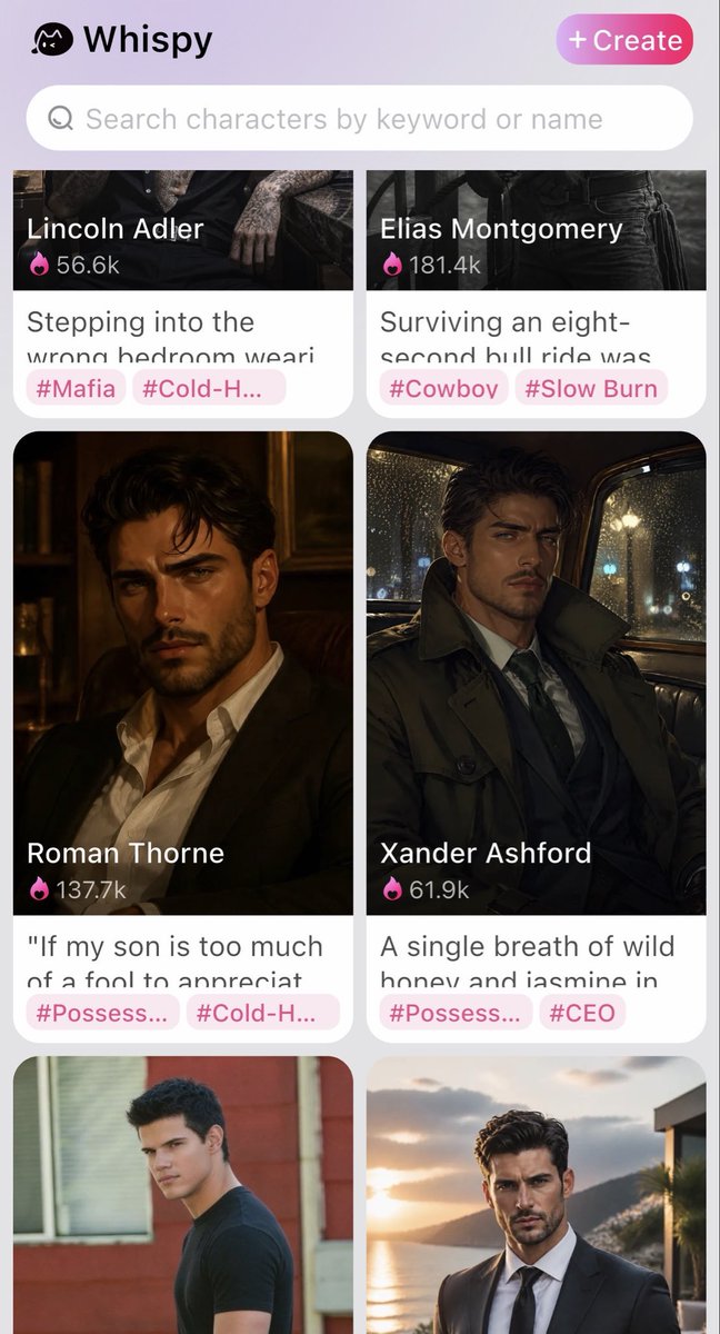 jnwarth776's tweet photo. Play #whispy?  I do.  I’m running a comparison review of the four hottest fictional chat AI apps to see which ones are a hit and which are a miss. 

Need a code to redeem 50 points?  Grab it now.  BPIN8U

#WhispyBonus
#WhispyGems
#FreeGems 
#BonusOffer https://t.co/YdZHq4Io5t