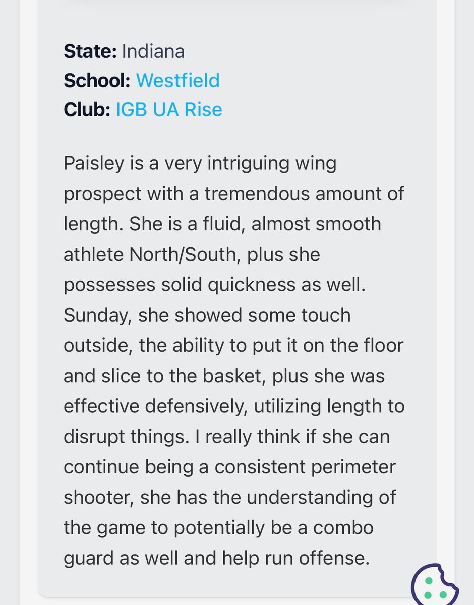 pcrawford2028's tweet photo. Thank you @PGHIndiana and @PrepGirlsHoops for a great showcase! I appreciate the write up! @ladyrocksbb @IGB_Hoops https://t.co/eoPVoraKiN