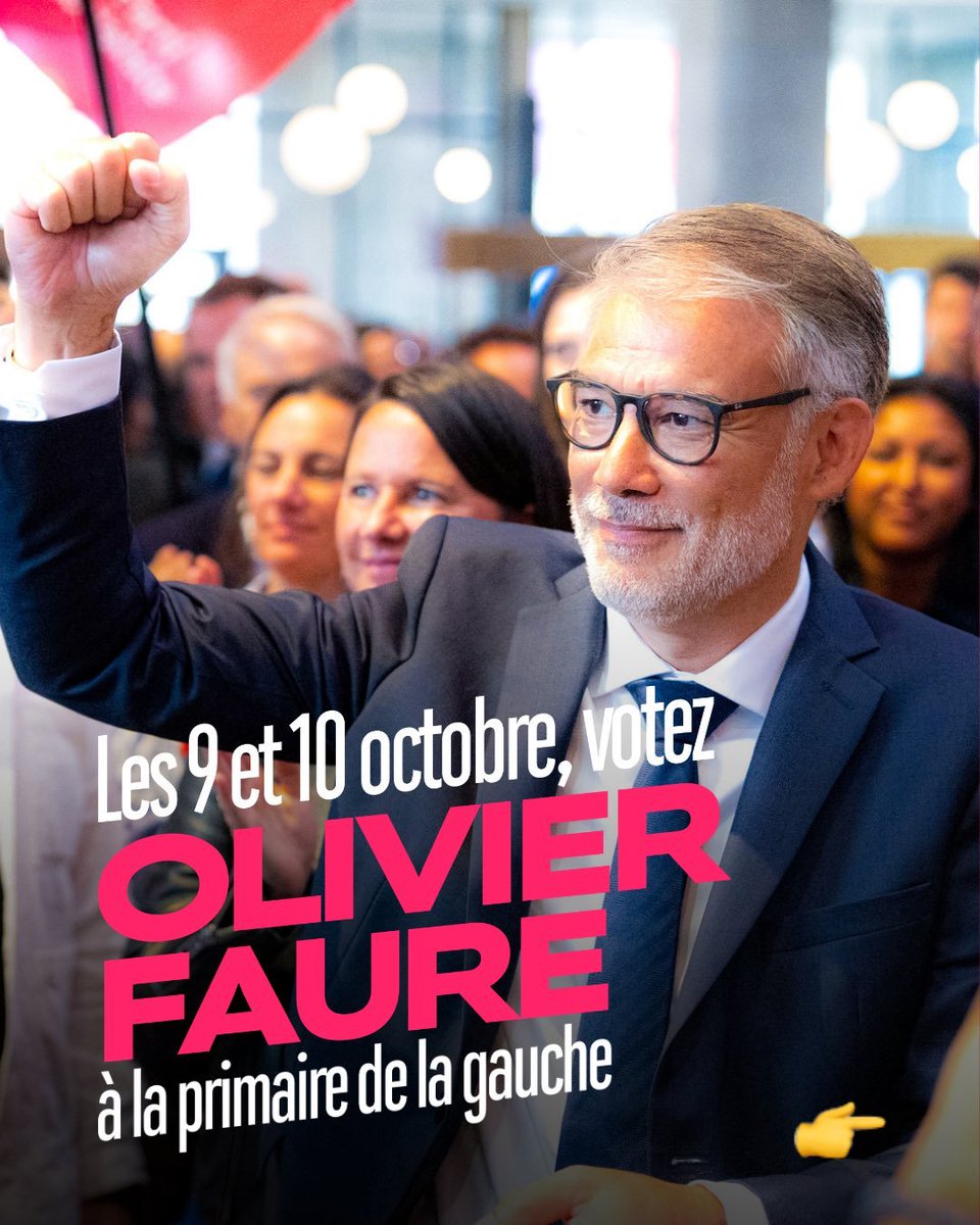 MickaelDelaune's tweet photo. Les 9 et 10 octobre je vote bien évidemment @faureolivier ✊
#AvecFaure2027
#PrimaireDeGauche https://t.co/Qubo6Q55mA