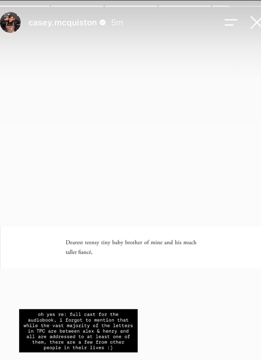 rwrbcrave's tweet photo. Casey Mcquiston via their Instagram stories! https://t.co/Dpz2z5FVai