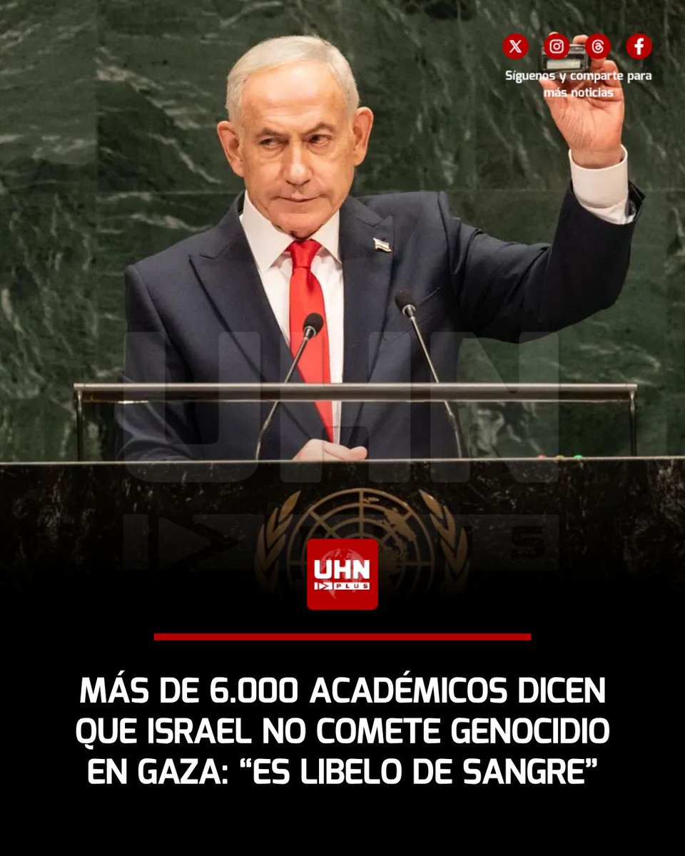 UHN_Plus's tweet photo. 🇮🇱🇵🇸‼️ | Más de 6.000 historiadores, juristas y líderes internacionales, como el exprimer ministro Boris Johnson, respaldaron firmemente a Israel mediante un manifiesto que tacha de "libelo de sangre" la falsa acusación de genocidio, según una investigación de Creative Community for Peace. La declaración desmonta la narrativa antiisraelí y certifica el alto estándar moral de las tropas israelíes al combatir al terrorismo de Hamás en condiciones de guerra urbana.