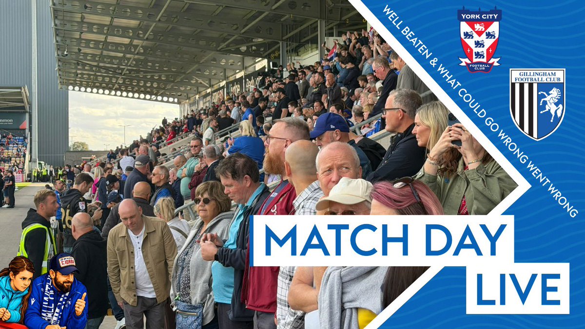 GillsInTheBlood's tweet photo. 🎥 WELL BEATEN & WHAT COULD GO WRONG WENT WRONG….

🗓️ 26th September 2026 
🏆 League Two 
🆚 York City  
🏟️ LNER Community Stadium

Bad day at the office, never recovered from conceding early & were comfortably beaten by a side with a phenomenal home record.

Two more injuries in the first period & a second half red card compounded our misery on a tough afternoon in the north.

Time to regroup & learn like we did after Walsall at home opening day, today our hosts were just much better than us like we were in our 3-0 win last weekend.

Still seventh & just three points off top, fair play to the Minstermen who deserved their victory.

🔃 Please repost & subscribe, both of which are free to do 🛎️

@john_nufc42 @AGroundsss @Bootroom_tv @Jebbo37 @GamingBlomp @Topliss94 @Joeskelton1620 @TonyToony31

#EFL #LeagueTwo #League2 #SkyBetLeagueTwo 

#York #YorkCity #YCFC ⛪️ 

@YorkieOriginal @Y_C_F_C_1_9_7_2 @YfrontFanzine @YCFCfans1 @yorkhospball @itslennonmate @sameoldcitypod @yorkcitynews @TS_Minstermen 🔴🔵

#Gills #GFC 💙

https://t.co/cFImGncFoe