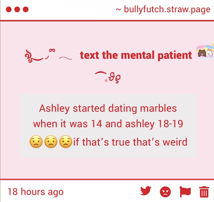 BULLYFUTCH's tweet photo. reminder that i am not ashley or matty plz stop sending me slop and give me something else😒😒😒😒 https://t.co/3IymqiQPdv
