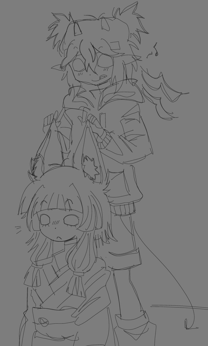 backdriftChara's tweet photo. ⚡️🎭 - I never drew 🎭 with her big floppy ears up, so i made ⚡️ do it. Ft. Childhood/pre-s1 ⚡️🎭 moment 🥺 cute babbies... https://t.co/TzzkamAOBz