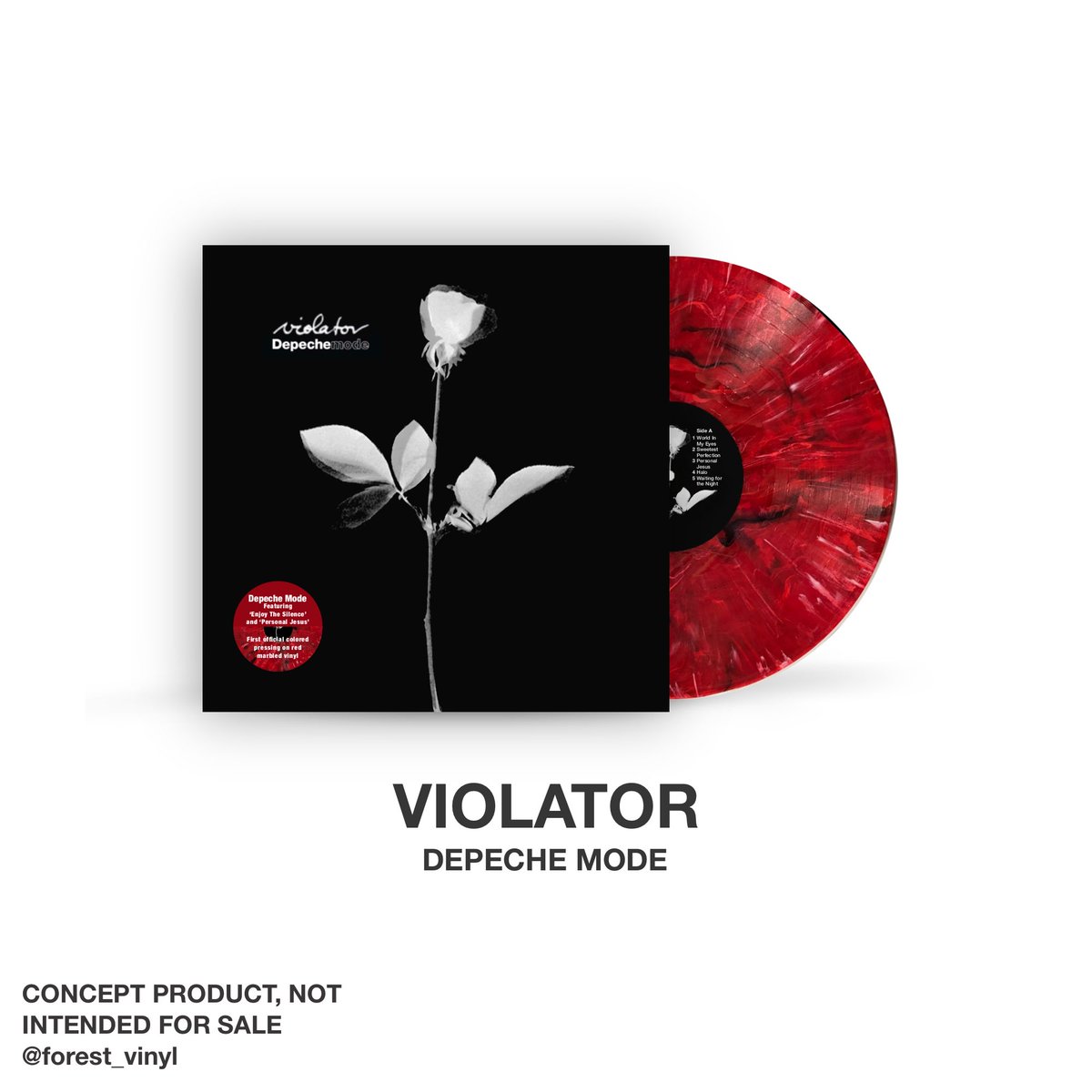 forest_vinyl's tweet photo. Depeche Mode - Violator 🌹🖤
Housed in an alternate white rose cover
Pressed on red vinyl w/ black and white marbling
@depechemode 
#depechemode #violator #enjoythesilence #vinyl #vinylconcept https://t.co/sdF21jdPHo