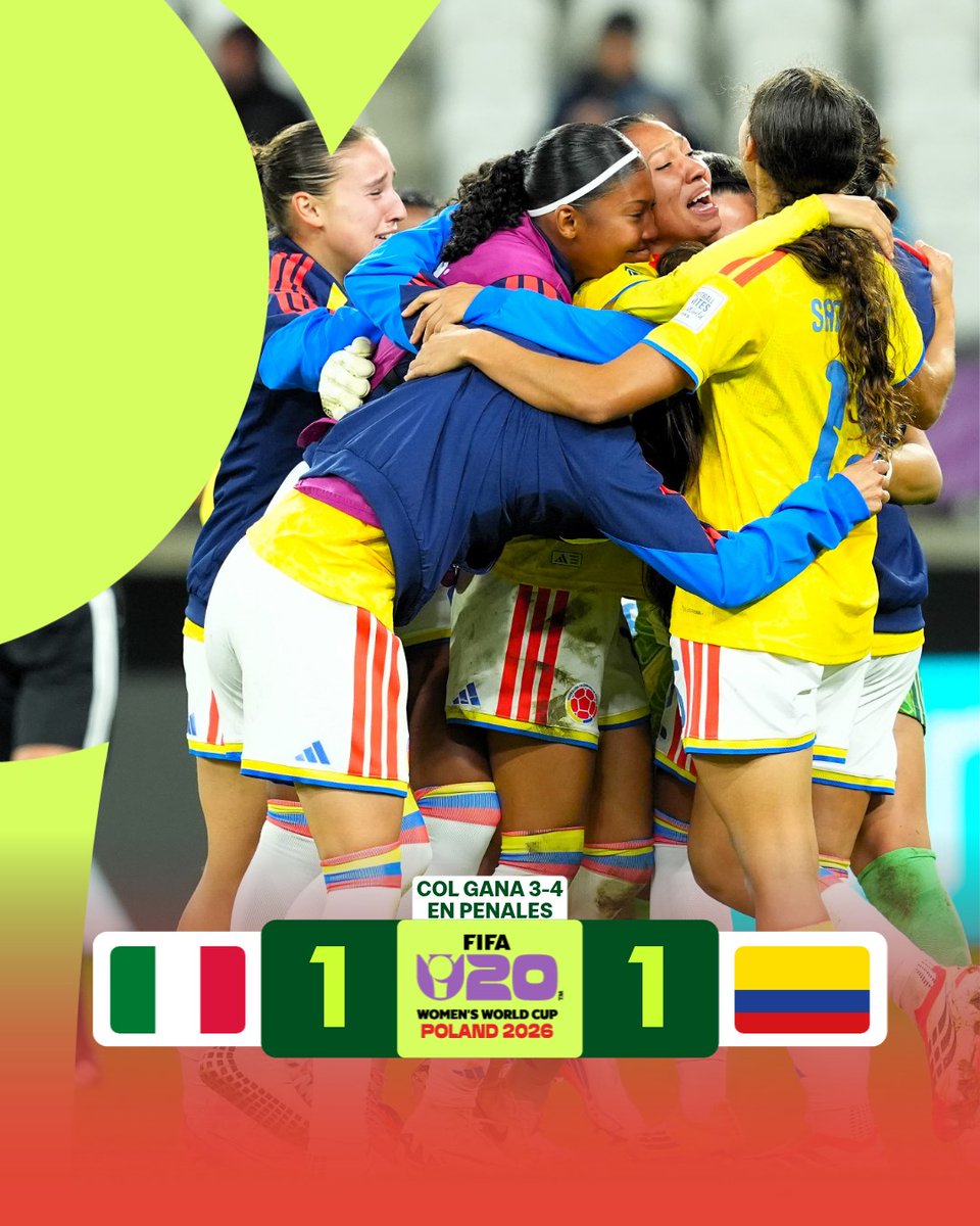 fifaworldcup_es's tweet photo. ¡Colombia gana el bronce en la tanda de penales! 🥉👏

#U20WWC https://t.co/EUo5W1Y6l0