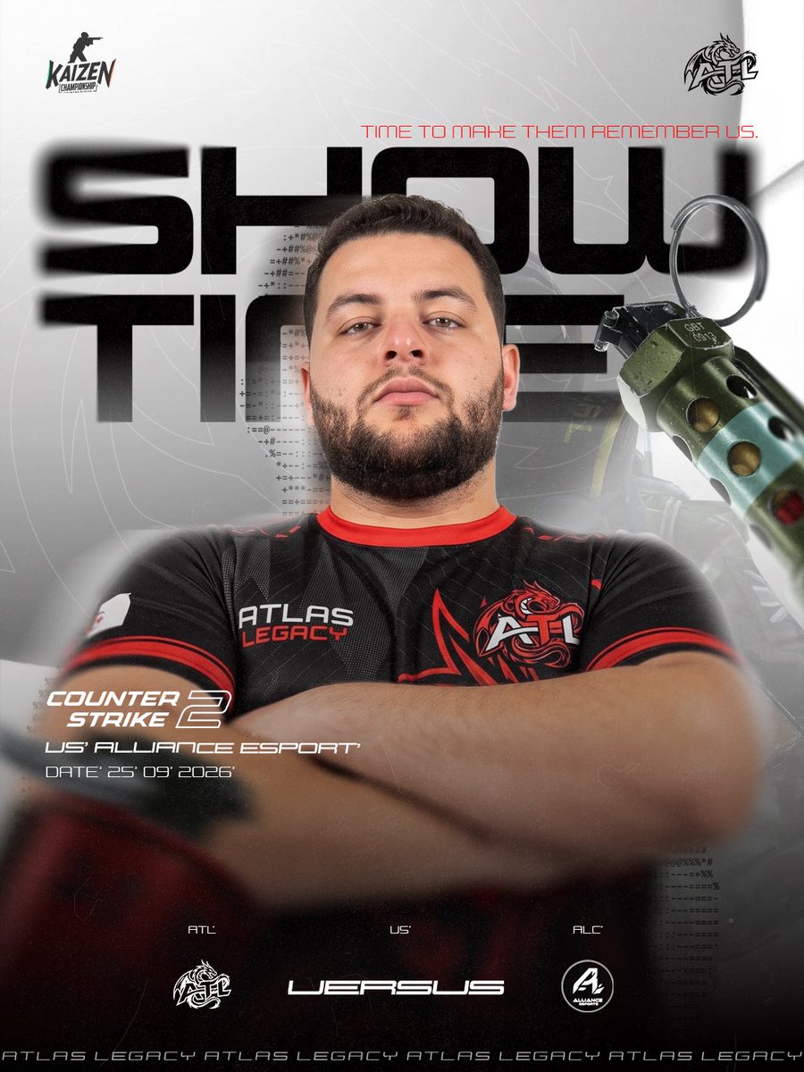 AtlasLegacy_gg's tweet photo. 🐉⚔️ ATLAS LEGACY — GAMEDAY

يستعد فريقنا لمواجهة Alliance Esports ضمن منافسات Kaizen League في لعبة Counter-Strike 2 🔥🇩🇿

🏆 KAIZEN LEAGUE — COUNTER-STRIKE 2
⚔️ ATLAS LEGACY 🆚 @alliance_dz 

#AtlasLegacy #KaizenLeague #CounterStrike2 #AlgeriaEsports #Gameday https://t.co/oitZ3dK4T0