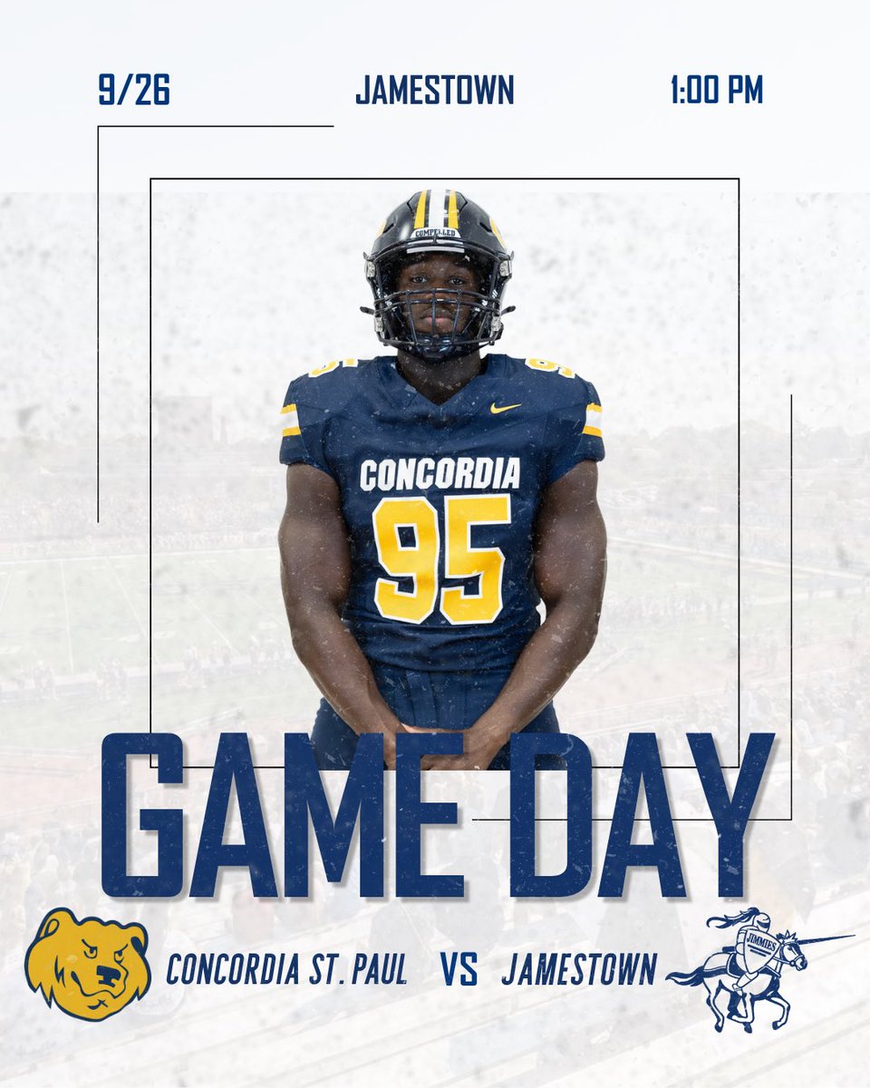 CSPBearsFB's tweet photo. Golden bears takes on Jamestown today in N.D! 

#gobears #letsdothis https://t.co/lqNMEohIMm