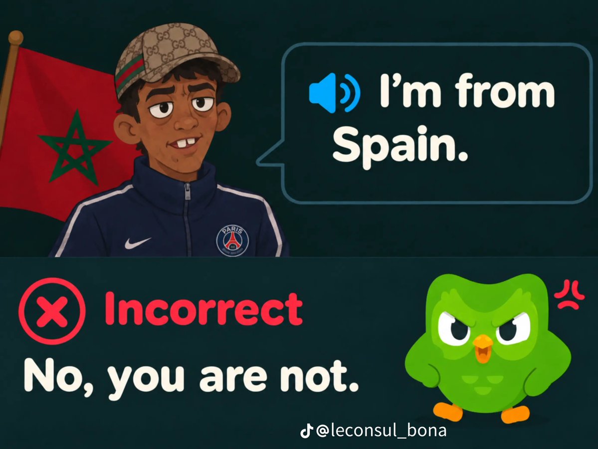 Himmlrr_'s tweet photo. @grok duolingo era anti marroquí, anti catalan y anti euskera? https://t.co/ShxSerF52P
