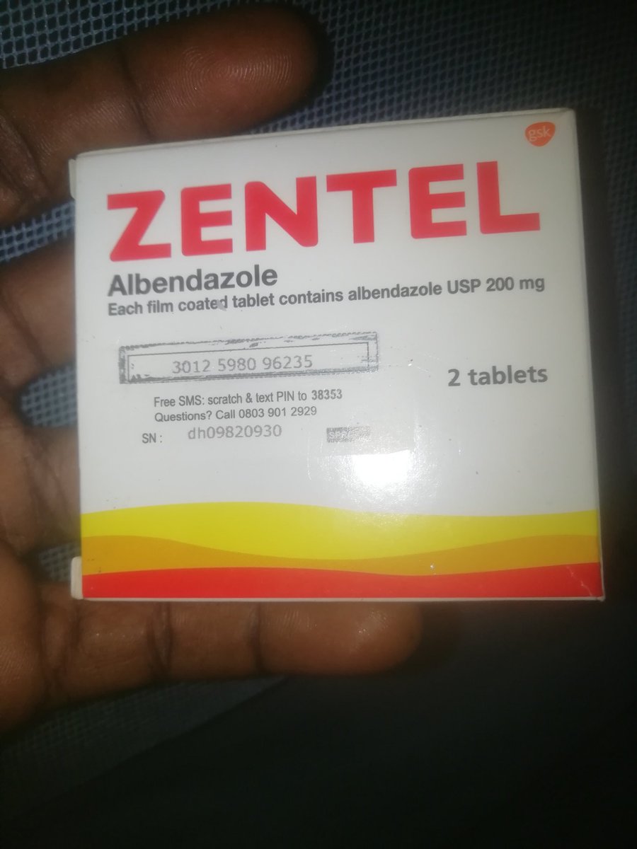 ayam_prisca's tweet photo. Original Zentel Tablet confirmed @sproxil
#VerifyAndWinWithSproxil #Sproxil https://t.co/AesBRltsRl