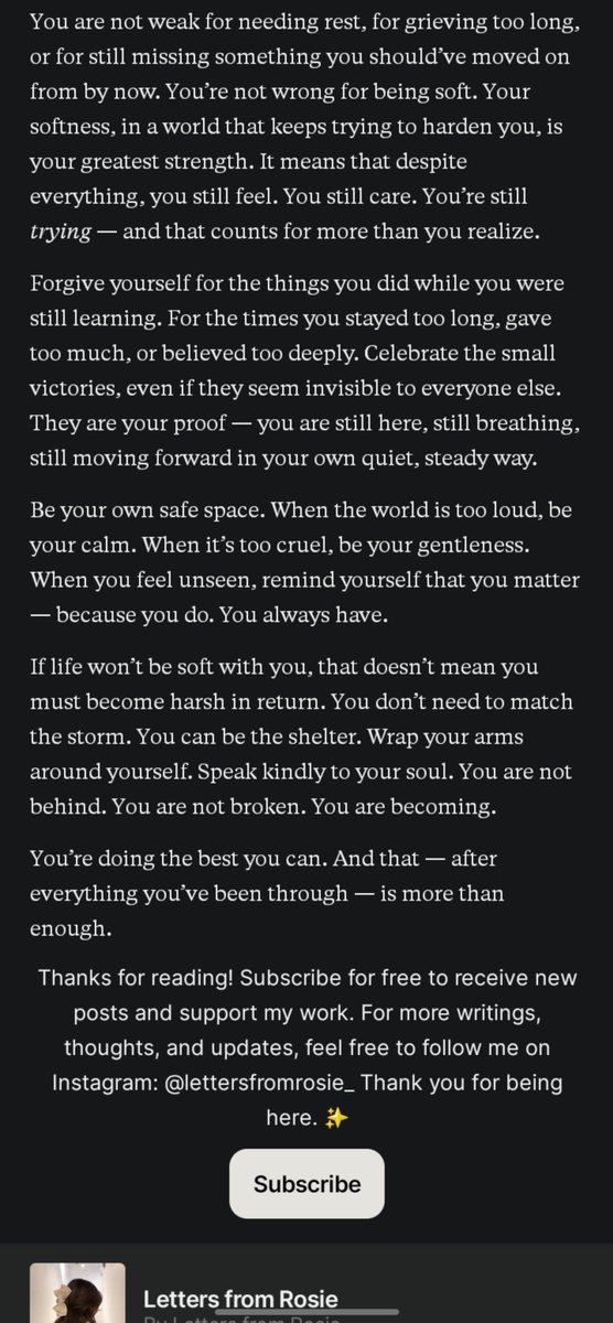 kehlinci's tweet photo. "Be your own safe place. When the world is too loud, be your calm. When it's too cruel, be your gentleness. When you feel unseen, remind yourself that you matter — because you do. You always have." Hikd, crying over this at 3AM. I don't regret to download this app. ㅠㅠ https://t.co/AGo843oOog