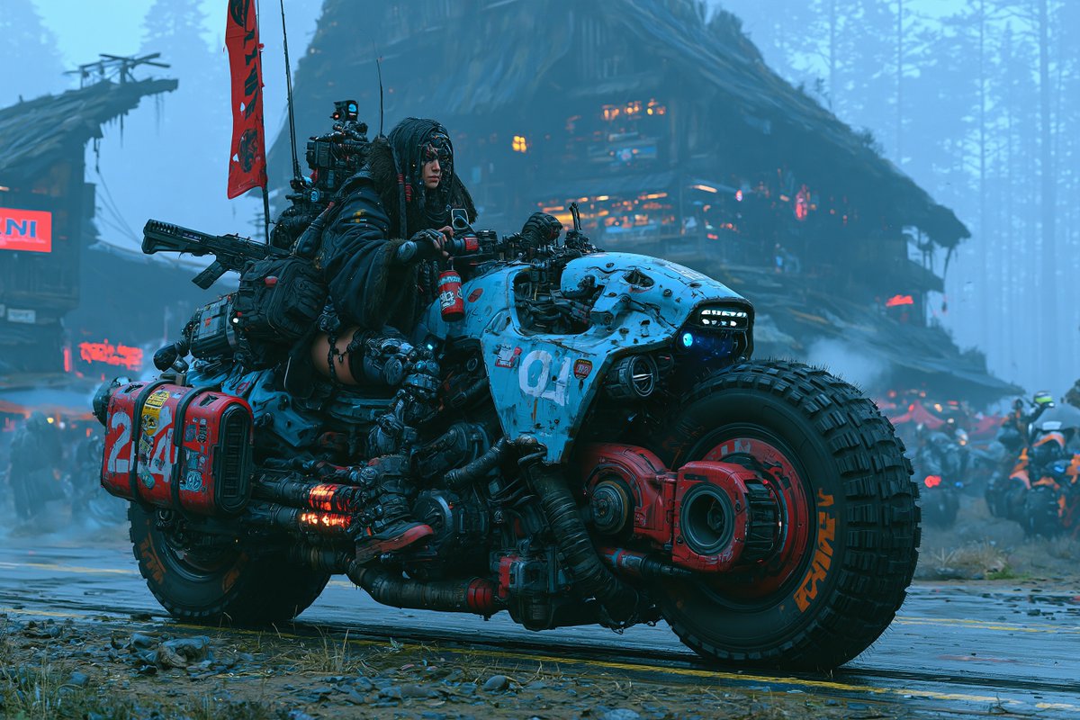 NyobiumGames's tweet photo. Cyberpunk Biker Girls https://t.co/elI1Gj4FqF
