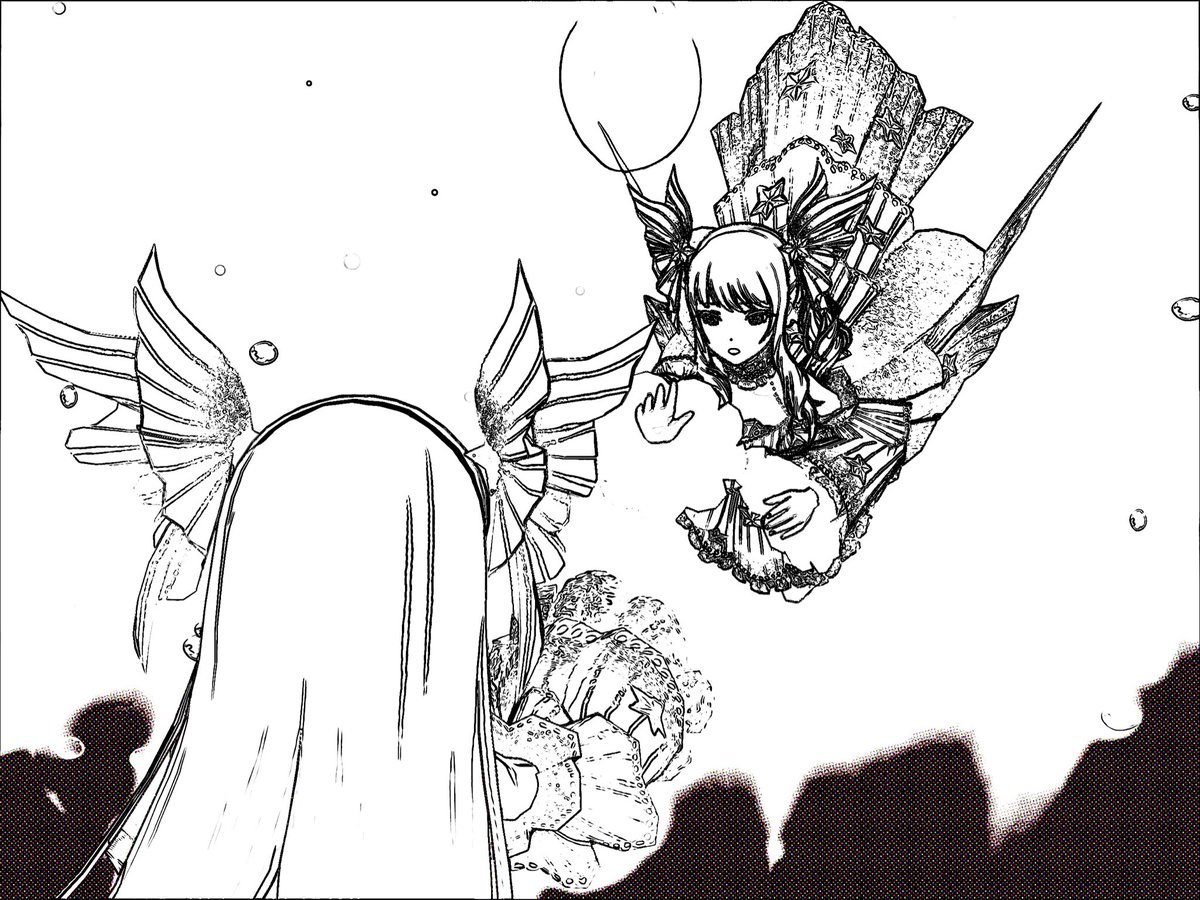 CaveboyScout's tweet photo. Mizuki in the deep sea (project sekai w/ comic filter) https://t.co/73PS7Of8pG