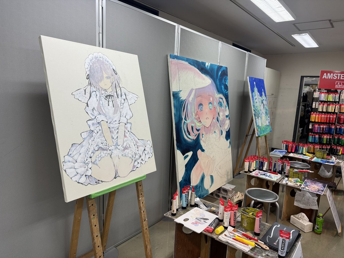 __sasanishiki_'s tweet photo. ライブドローイング、気づけば結局最後まで見入ってしまった🤣✨
途中、MCの方や会場からの質問にも答えながら、手を止めずに作業を進めていく姿がすごくて😳✨
マルチタスクが全然できない自分とは大違いだなぁと感心しながら、最後まで釘付けでした😂👏
#ARTdecoration https://t.co/xl8tOWUw2O