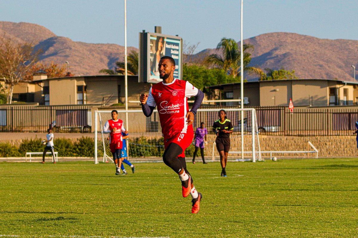 african_StarsFC's tweet photo. A successful outing for our head coach, Gerald Güther, The team was bolstered by promising additions from our Youth Academy, giving our youngsters an opportunity to step up and showcase their talent.

A positive start as we build momentum for what lies ahead.

#CAFCL @Sunbet_NA https://t.co/BXwiy7cbPZ