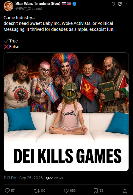 TheMothershipYT's tweet photo. This is the mental illness ruining gaming. https://t.co/OxuBWncEU0