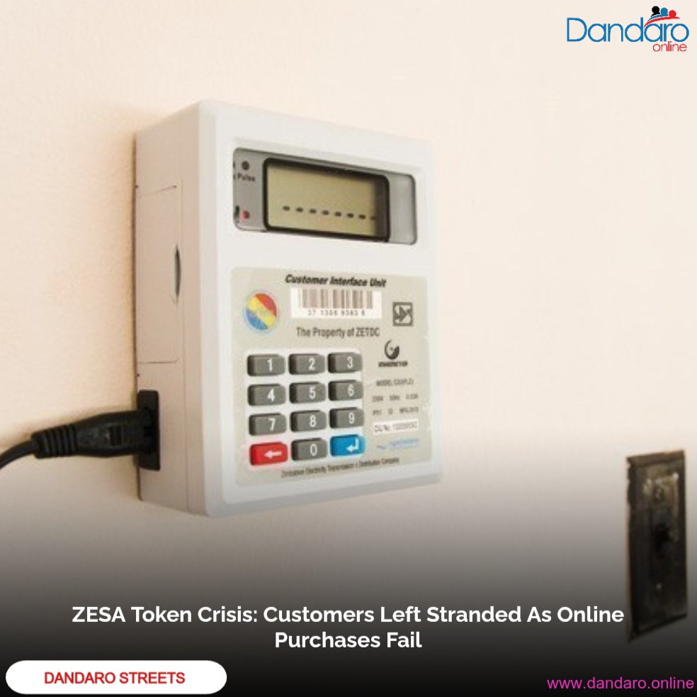 DandaroOnline's tweet photo. #dandarostreets Customers are reportedly facing difficulties purchasing ZESA prepaid electricity tokens online this Saturday, 26 September 2026, with some users unable to complete transactions.

The disruption has left some households unable to conveniently top up their electricity, with customers taking to social media to raise concerns over the service.

It remains unclear how widespread the problem is or what may be causing the difficulties, as customers continue waiting for normal service to resume.

Follow Our WhatsApp Channel:
https://t.co/cYTwWjSLzD