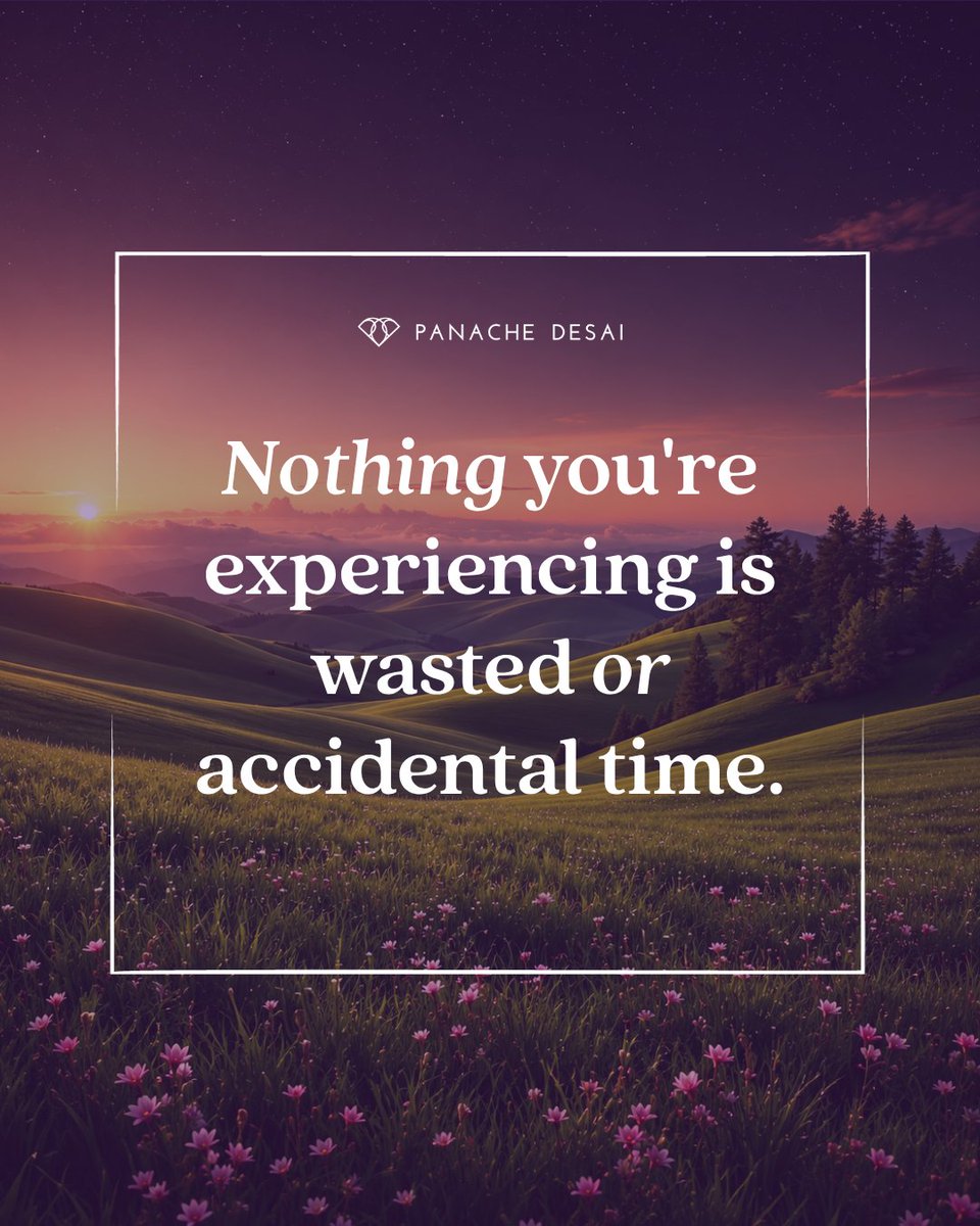 PanacheDesai's tweet photo. The detours, the struggles, the seemingly wasted years were all essential ingredients in becoming who you're meant to be. https://t.co/uAUQbVgFYK