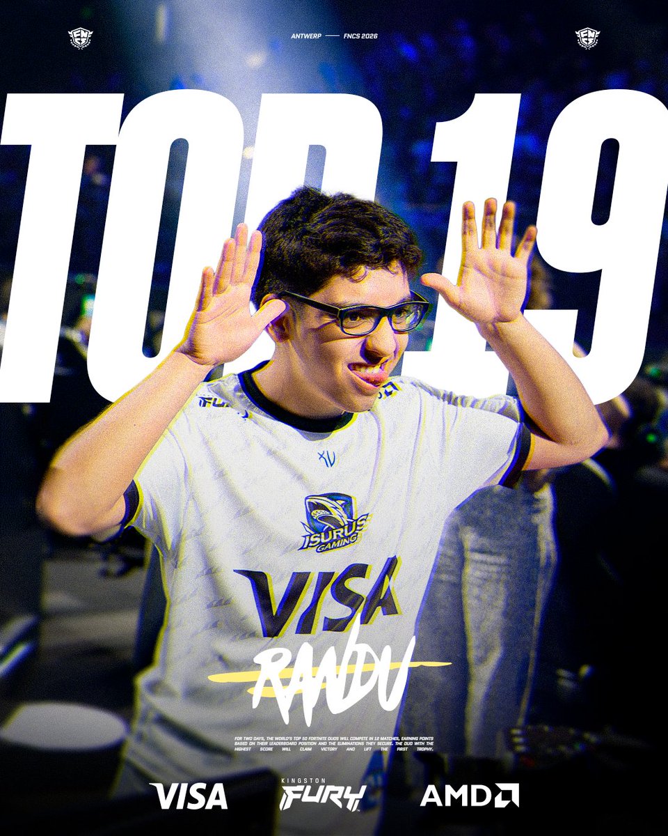 teamisurus's tweet photo. TOP 19 EN EL PRIMER DÍA 🇧🇪
Muchísimas chances de tener un gran Día 2 mañana y entrar entre los mejores jugadores del mundo.
¡VAMOS CON TODO, @RANDUIMMM! 👏
#GoISG 🦈 #BeTheShark https://t.co/yRYg4PJHtV