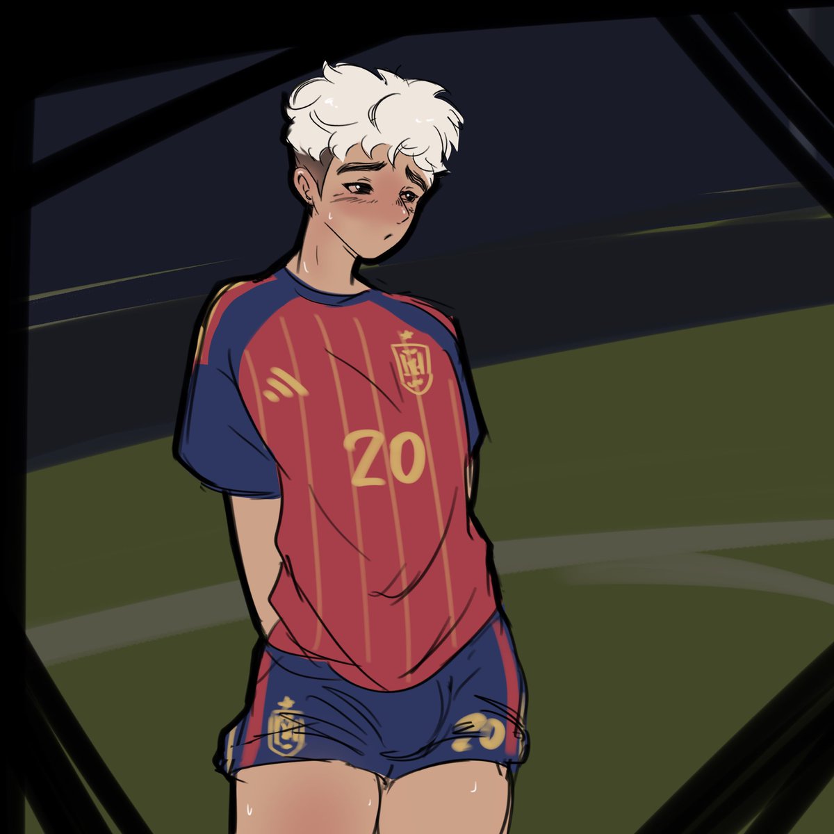 _oiiomi_'s tweet photo. Good luck, Spain!~
Pedri is waiting to join the match 🥹 https://t.co/2lAeJ128Le