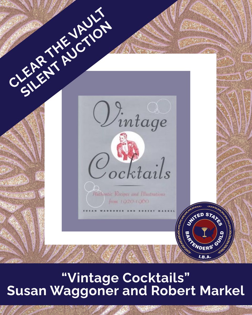 TheUSBG's tweet photo. @USBGNCF AUCTION SPOTLIGHT! Clear the Vault! 📚

Next up: “VINTAGE COCKTAILS” BY SUSAN WAGGONER

Explore decades of classic cocktail history with this beautifully illustrated collection of authentic recipes from 1920–1960.

Bid now + see all items:
https://t.co/vx39WI0AjV https://t.co/ndeIVMGRUr