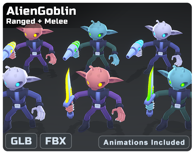 SmallrainLab's tweet photo. Game assets for #gamedev #indiedev

▶ Key Features
- Includes basic animations
- Formats：FBX / GLB

▶ itchio
https://t.co/yL7GGKwf3O

#godot #ue5 #unrealengine #unity3d 
#gameart #lowpoly #ゲーム制作 #ゲーム開発 https://t.co/CEk9vdx5tf